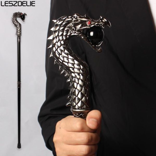 AC030: gorgeous dark style Dragon head removed possibility walking stick black ball man . woman 