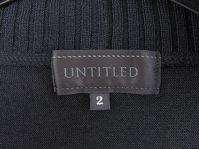  beautiful goods Untitled UNTITLED 8 minute sleeve cardigan black 2 M