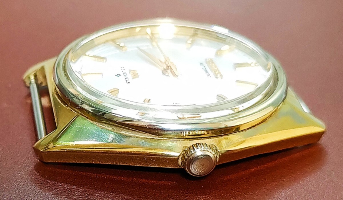 美品 稼働品 セイコー ロードマチック5606 自動巻き デイデイト オートマチック メンズ 腕時計 国鉄功績章表彰記念1970年代_画像3