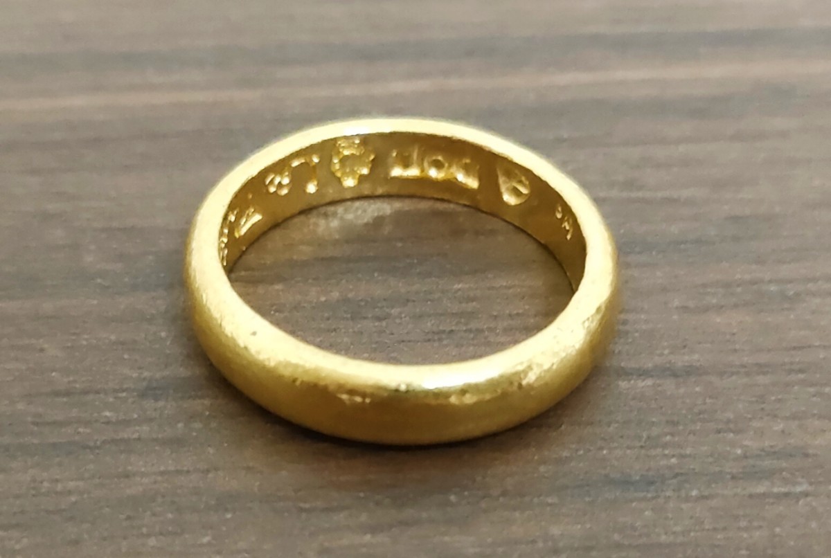 安い本物 24金指輪 純金リング13号 7.5g 24Kゴールド
