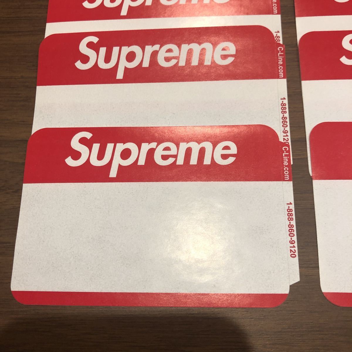 【Supreme】ステッカー Name Badge 10枚セット 激レア / ネームバッジ ネーム シュプリーム ボックスロゴ BOXロゴ BOXLOGO ノベルティ_画像2