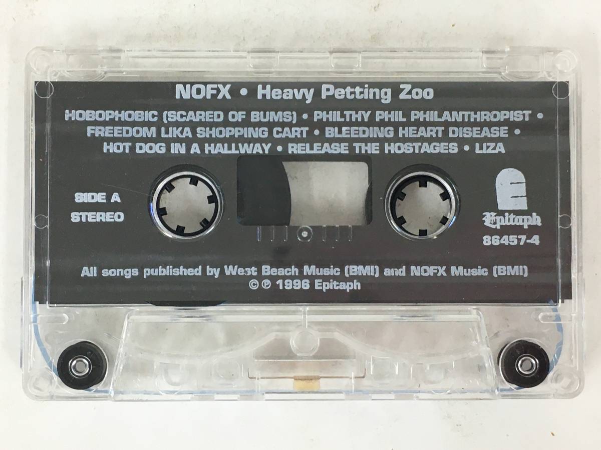 ■□S117 NOFX ノーエフエックス Heavy Petting Zoo ヘヴィ・ペッティング・ズー カセットテープ□■_画像6