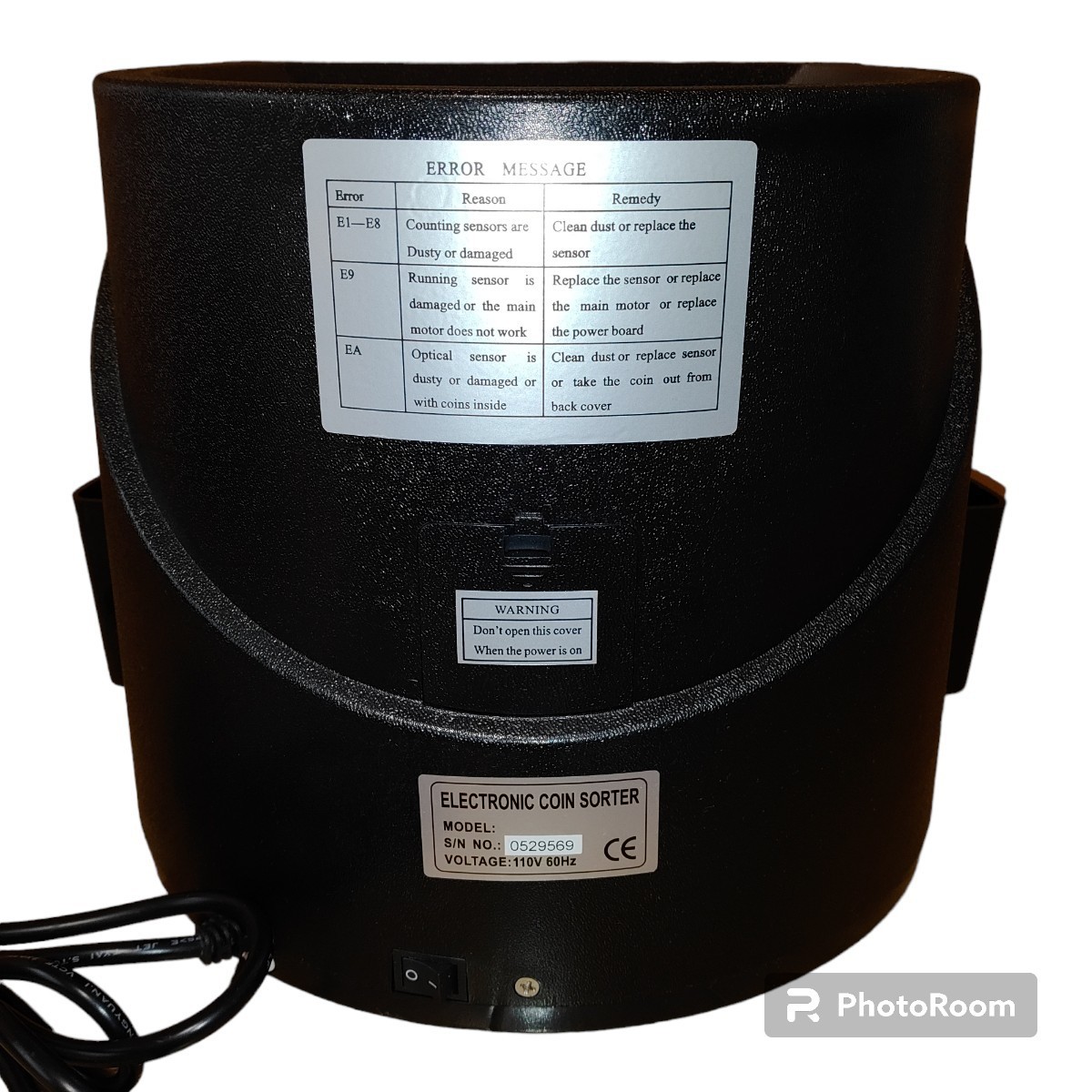 【動作OKな美品・送料無料】コインカウンター　電子式硬貨選別機　硬貨計数機_画像6