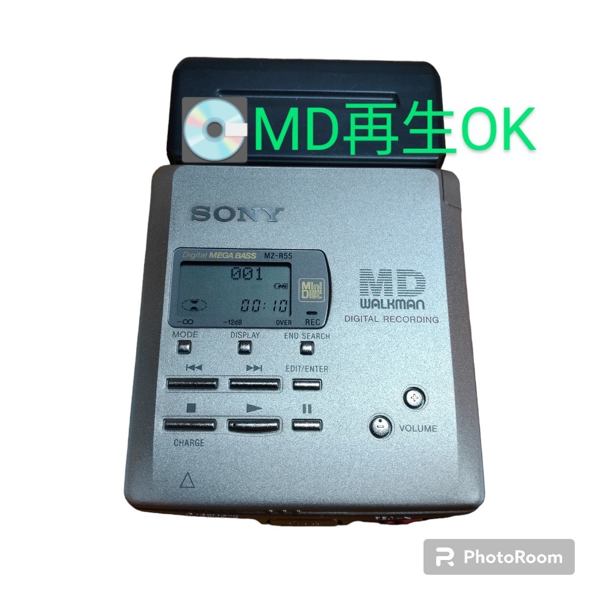 使用僅かな極美品/MD再生録音動作OK・送料無料ソニー/　ポータブルMDレコーダー　MDウォークマン　録音再生