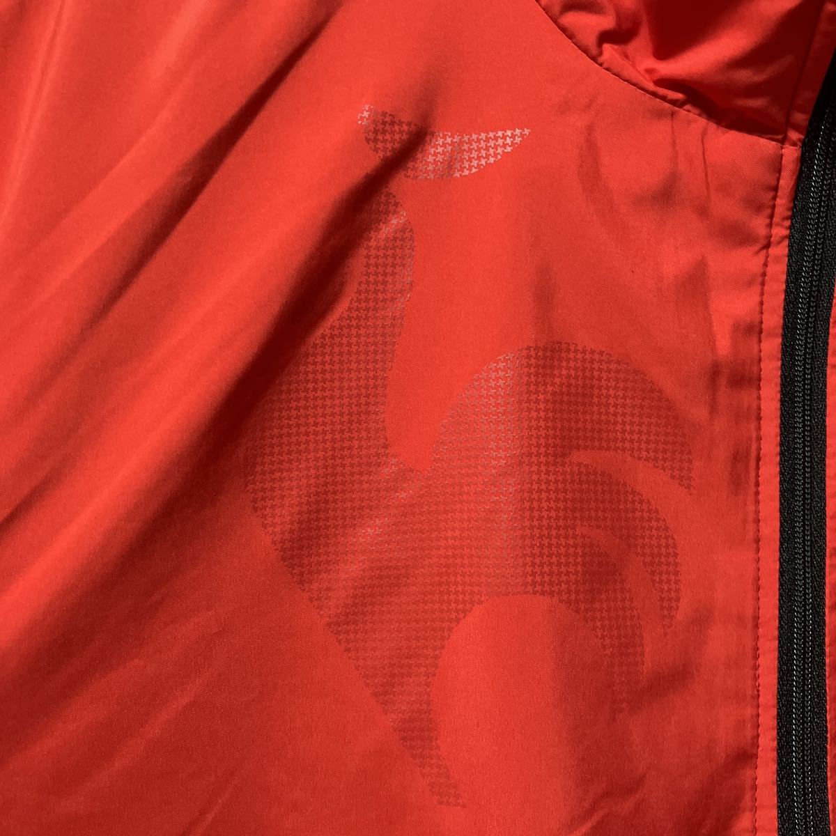 【le coq GOLF 】ルコックゴルフ メンズ 半袖中綿ハーフジップジャケット Lサイズ 赤 送料無料_画像3