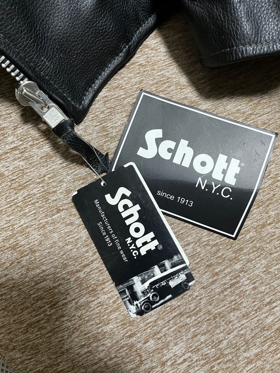 SCHOTT スカル ダブルライダース レザージャケット ｜PayPayフリマ