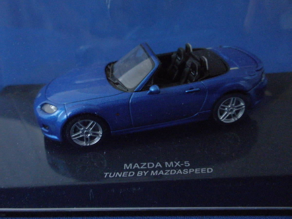 オートアート　1/43　マツダ　MX-5　TUNED BY MAZDASPEED（RHD） WINNING BLUE_画像2