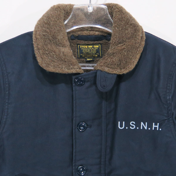 NEIGHBORHOOD 17AW N-1D/C-JKT 172NYNH-JKM03 ネイバーフッド U.S.N.H. N1 デッキ ジャケット エヌワン ネイビー アウター ブルゾン YX_画像2