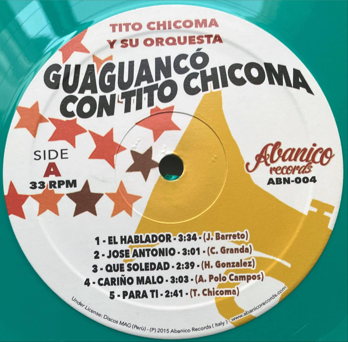 試聴【サルサ/ラテン】Tito Chicoma Y Su Orquesta1『Guaguanco Con Tito Chicoma』ペルー産秘境サルサ最難関レコード_画像4