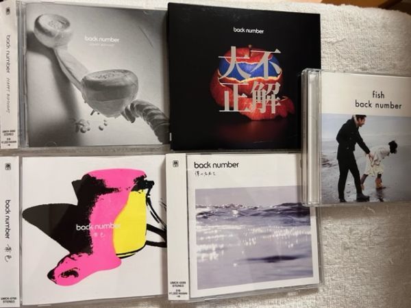 back numberバックナンバー オリジナルシングルCD5枚セット 「HAPPY BIRTHDAY」「fish」「黄色」「大不正解」「僕の名前を」_画像1