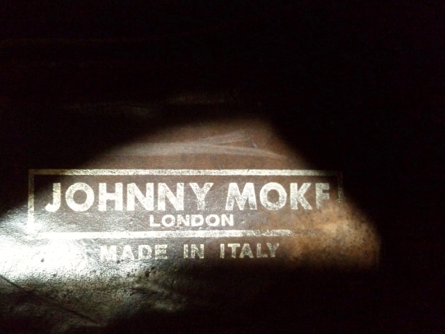 JOHNNY MOKE ジョニーモーク チャッカブーツ 黒 ブラック レザー Uチップ セミスクエアトゥ ショート丈 イタリア製 サイズ6.5_画像10