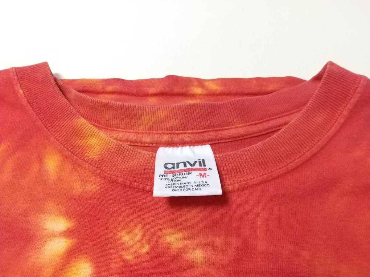 anvil タイダイ Tシャツ M Fabric Made in USA製 アニビル _画像3