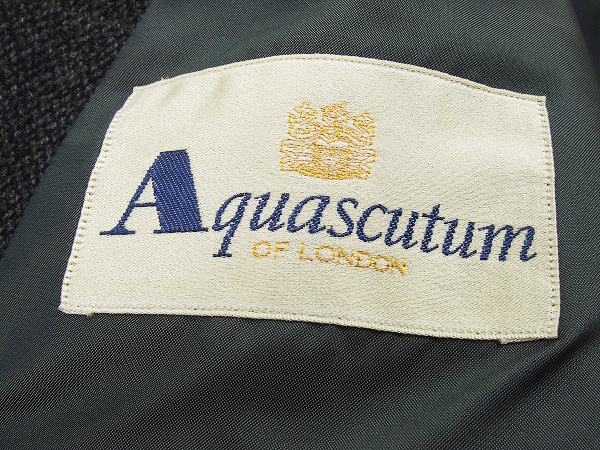 極美品★Aquascutum*アクアスキュータム★高級カシミヤの様な風合い★チェック★2B*テーラード*シングルジャケット★96AB5(M相当)/メンズ_画像6