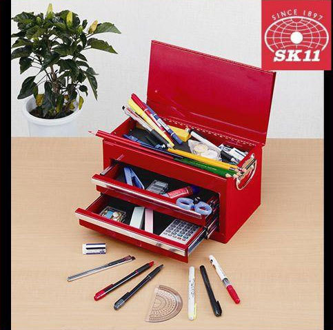 SK11 工具箱 キャビネットチェスト 赤 STR1002R ツールボックス 道具箱 おしゃれ 工具入れ 引き出し