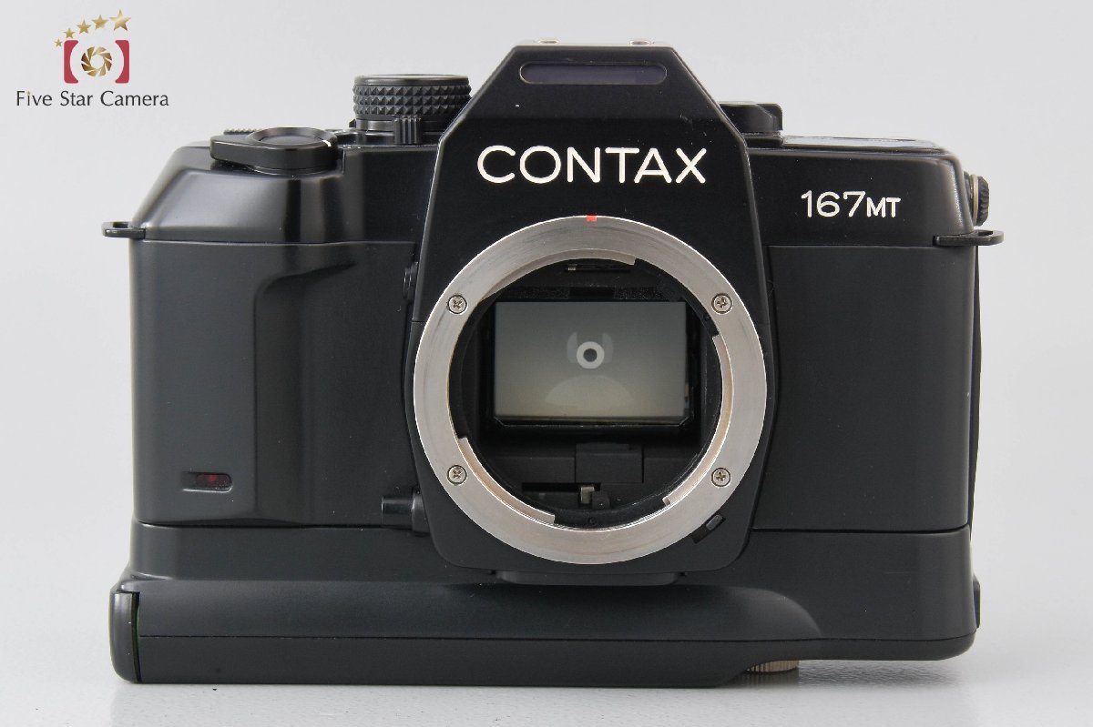 【中古】CONTAX コンタックス 167MT フィルム一眼レフカメラ ＋ P-5 単三電池ホルダー_画像4