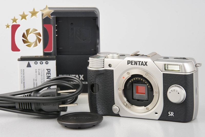 在庫処分】 【中古】PENTAX ペンタックス Q10 シルバー ミラーレス一眼