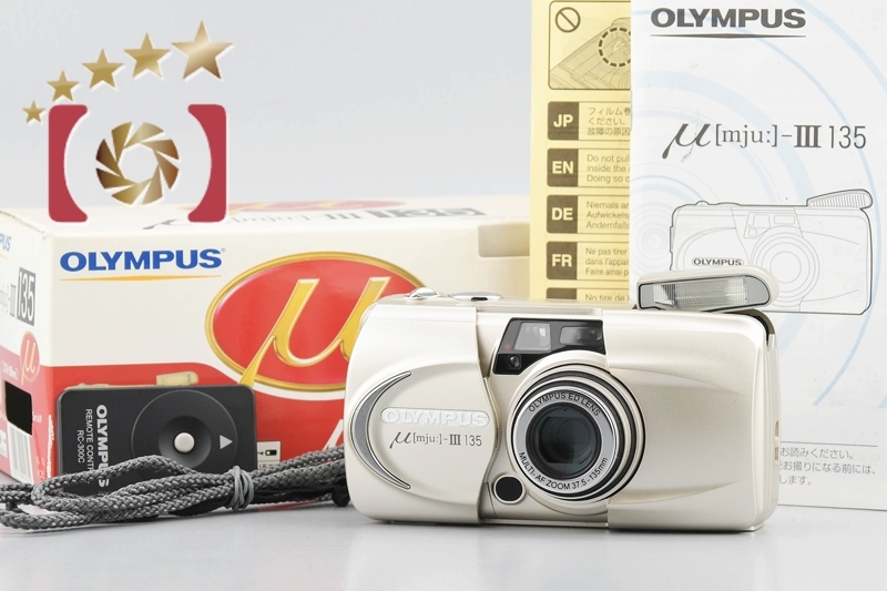 注目のブランド 【中古】OLYMPUS 元箱付き コンパクトフィルムカメラ