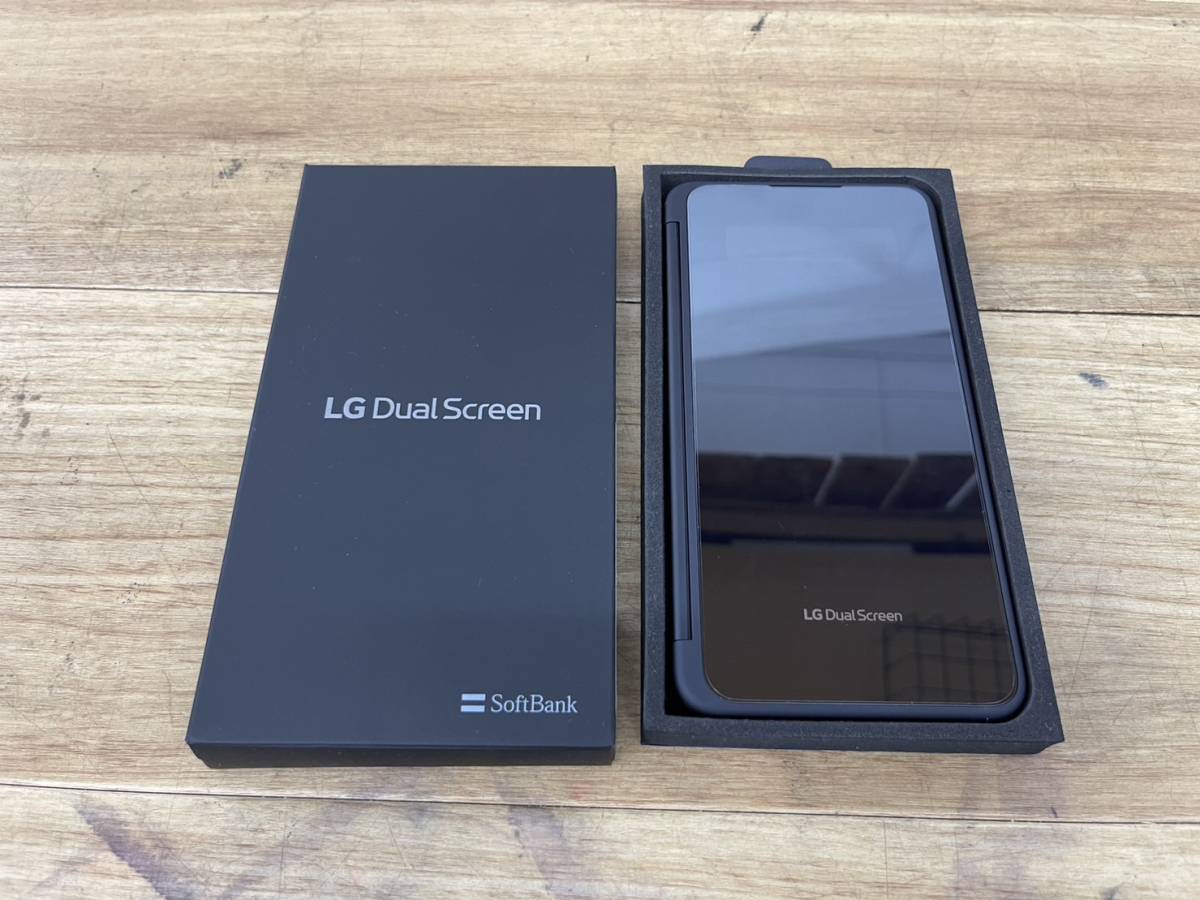 送料無料S78758 LG DualScreen SoftBank デュアルスクリーン LM-V515N ソフトバンク 美品良品_画像1