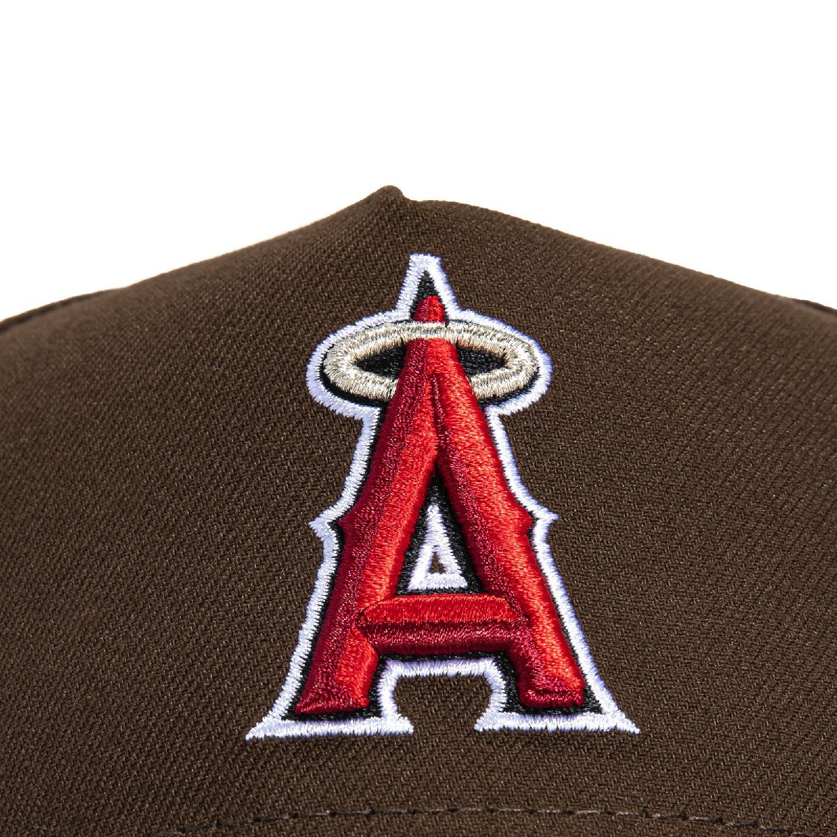 NEW ERA ニューエラ キャップ ロサンゼルス エンゼルス MLB 9FORTY A-FRAME LOS ANGELES ANGELS 50TH ANNIVERSARY PATCH SNAPBACK BROWN_画像3