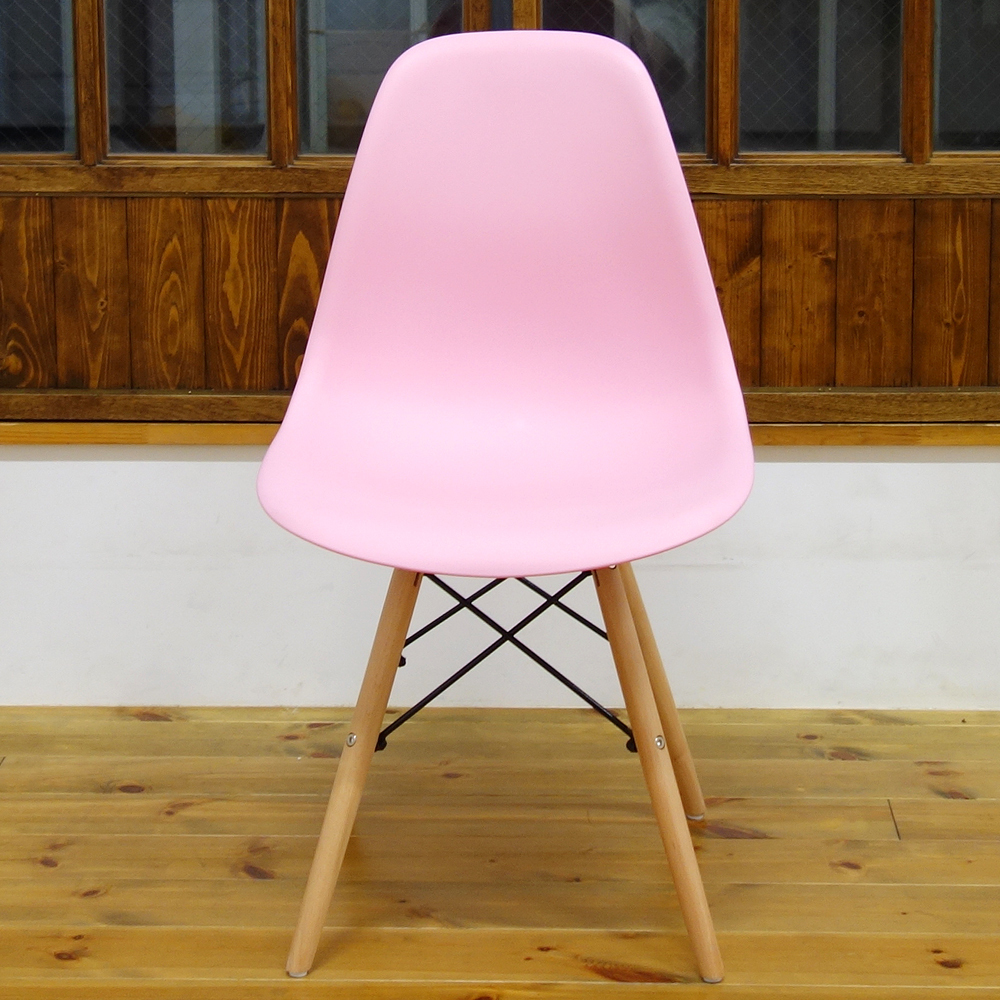 【未使用品】 イームズ シェルチェア 座面部品 椅子 Eames チェア イス DSWチェア Chair 家具 DSR ダイニング オフィスチェア ピンク_座面のみの出品でベースは付属してません。