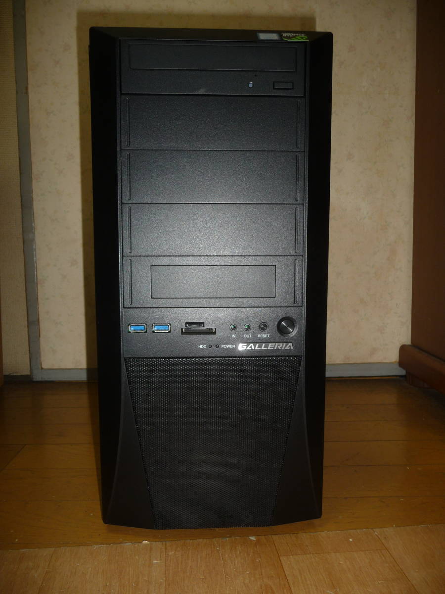 送料無料 値下げ ドスパラガレリア　WIN11 Core i5 9400 メモリー32GB SSD 500GB M.2 新品 HDD3TB  GEFORCE GTX1060