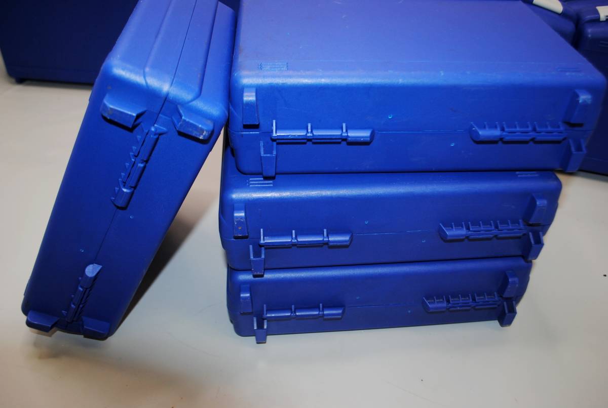 ★ね1000●プラ製の持ち運びケース16点●ブルー/小型/ツールボックス/ストレージボックス/書類ケース/収納ケース/収納箱の画像6