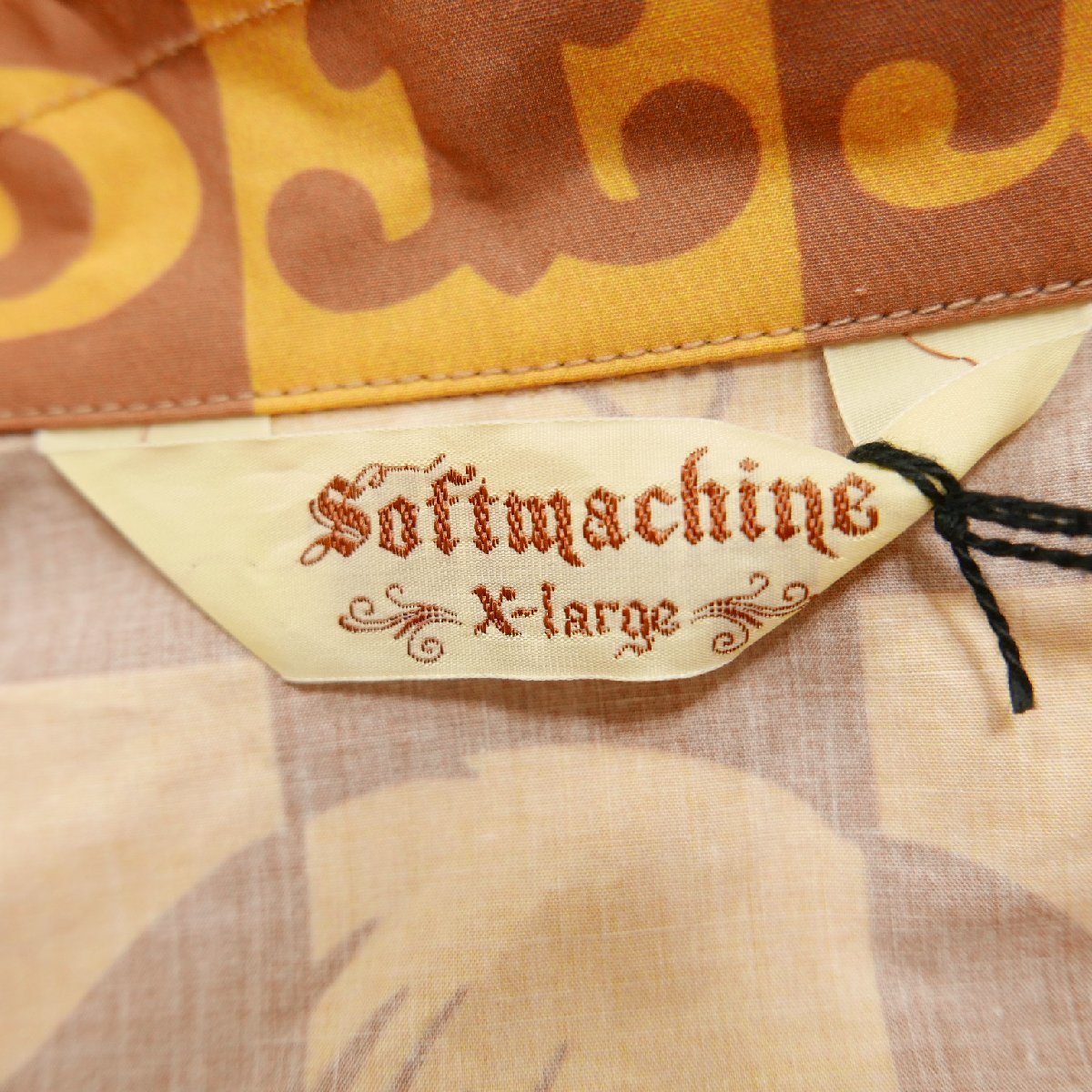 SOFTMACHINE ソフトマシーン PUZZLE SHIRTS S/S パズル スカル 半袖コットン シャツ YELLOW XL_画像6