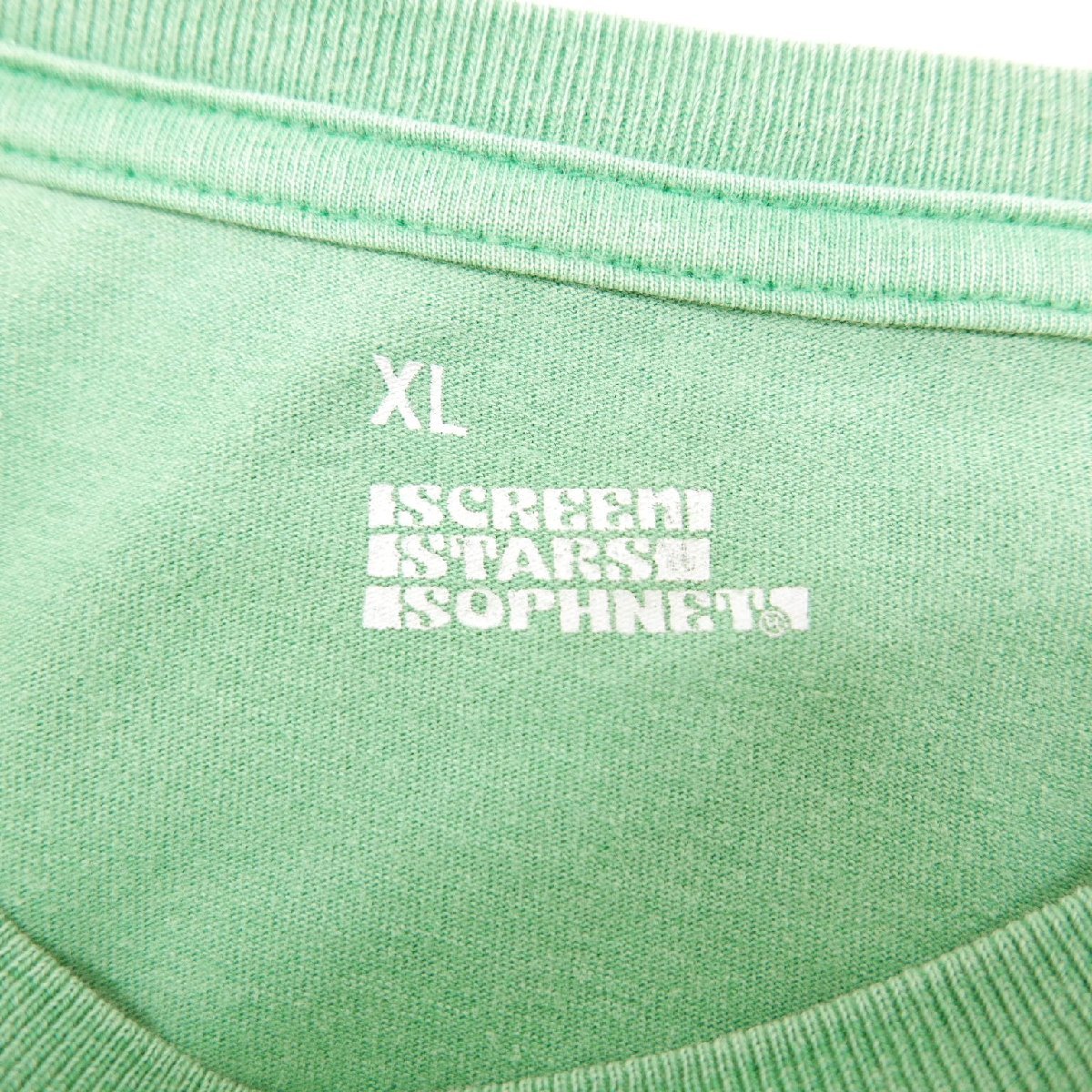 22SS SOPHNET. ソフネット SCREENSTARS SCORPION TEE メンズ トップス スコーピオンロゴ 半袖Tシャツ GREEN XL_画像8