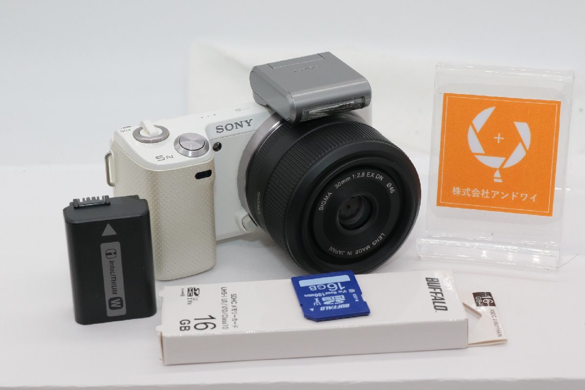 今年も話題の 30MM SIGMA + NEX-5N ソニー 同梱歓迎【良品/動作品