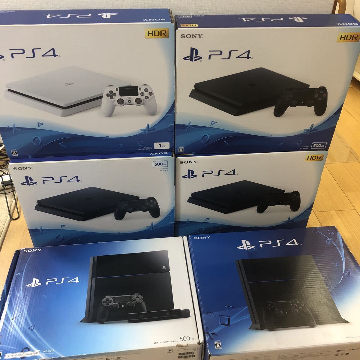 1円スタート】ソフト読込動作確認済みPS4本体6台セット PS4 まとめて