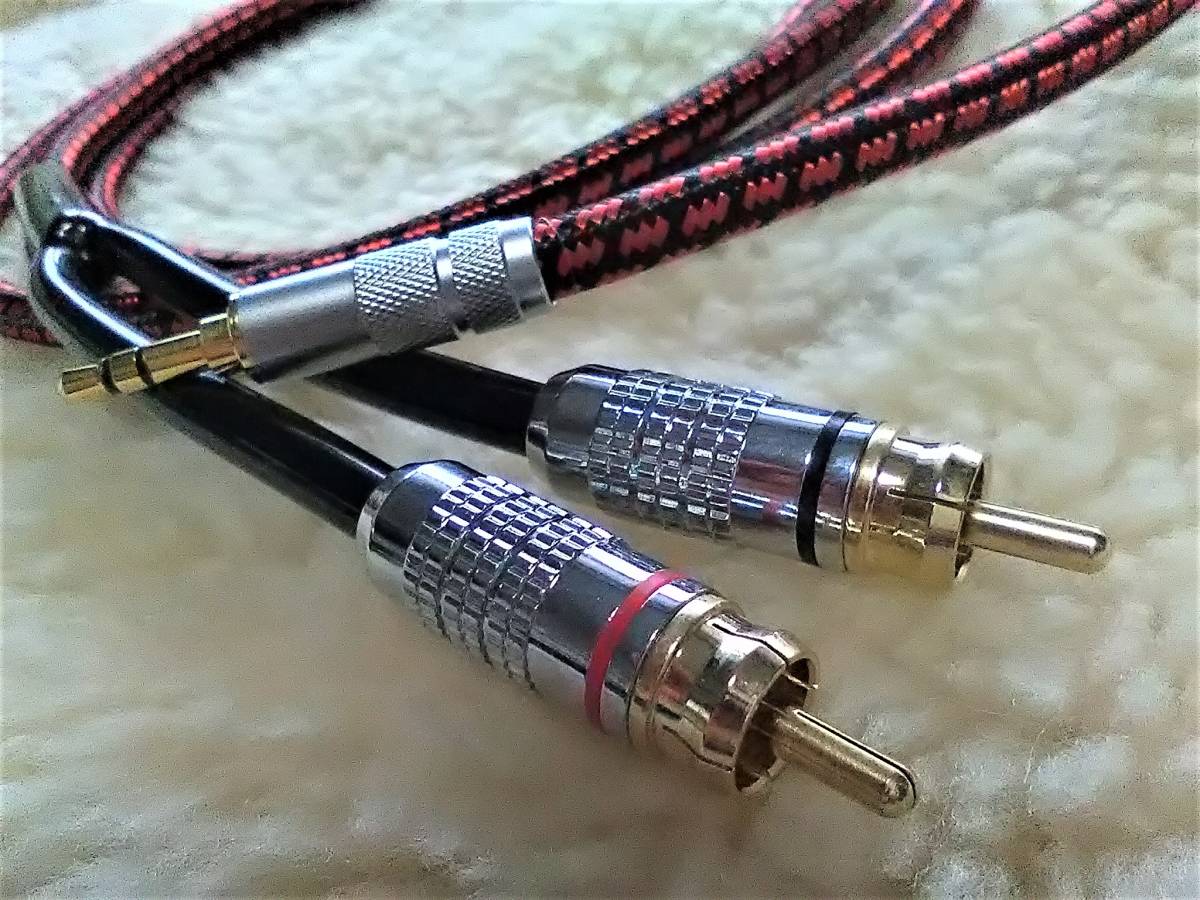 Monster prolink&Cobra collaboration * high purity copper Y cable stereo re Mini /RCA 2.0m new goods 