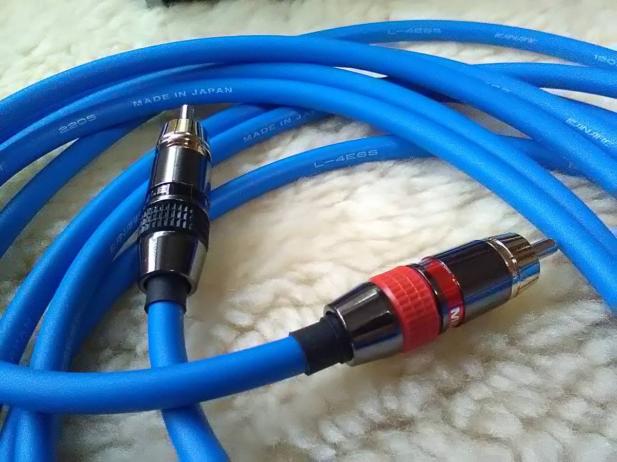 Japan . representative make microphone cable *Canare Canare L-4E6S signal line RCA cable 2.0m pair new goods 