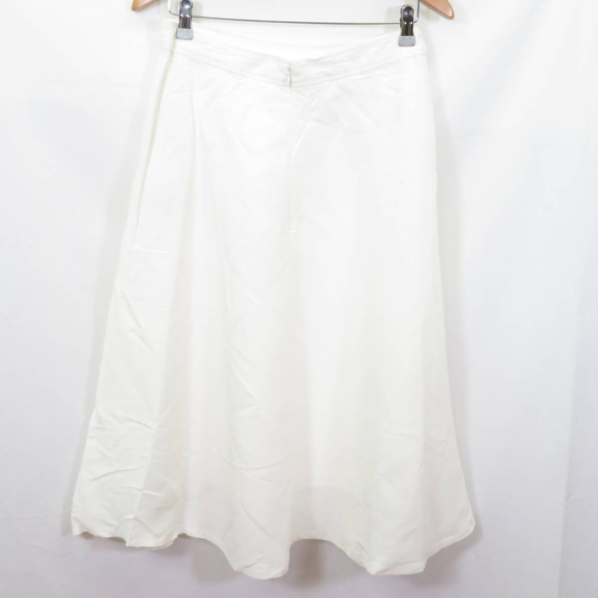 未使用 DAMA collection イタリア素材 ビスコースリネンフレア スカート size70-95/ダーマ 0804_画像2