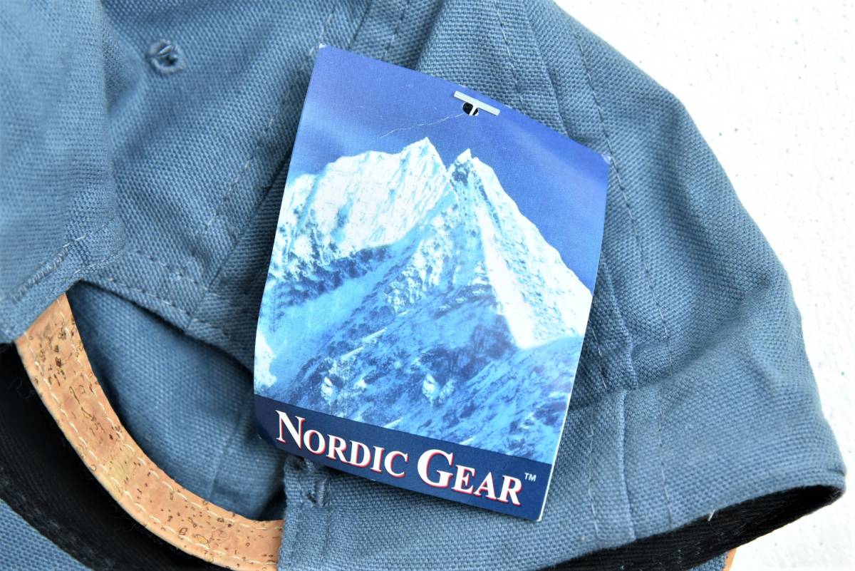 タグ付きデッドストック！ 90s USA製 NORDIC GEAR コルクブリム キャップ ヴィンテージ フィッシング アウトドア キャンプ SONOMA SKYの画像9