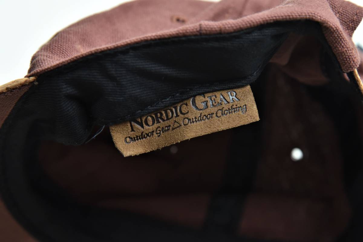 タグ付きデッドストック！ 90s USA製 NORDIC GEAR コルクブリム キャップ ヴィンテージ フィッシング アウトドア キャンプ MERLOT_画像8