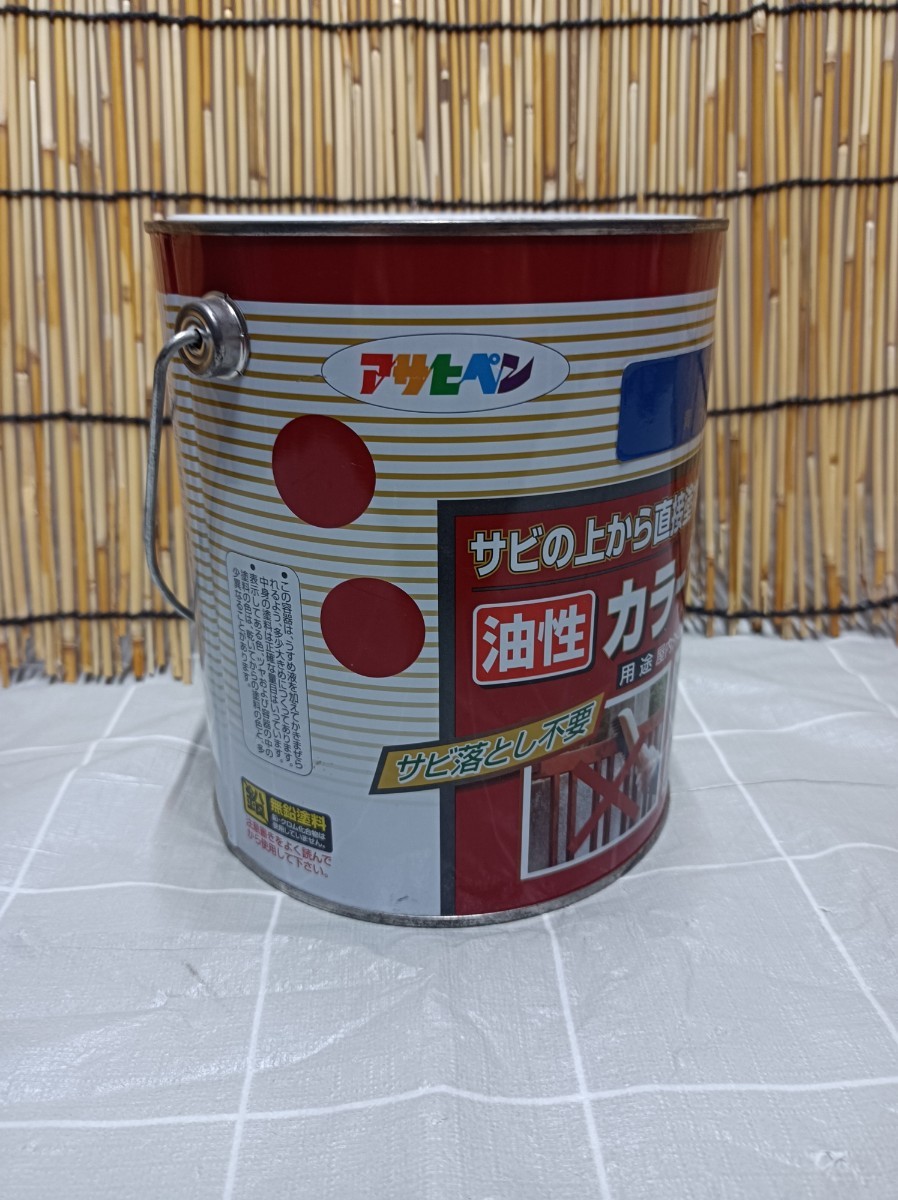  Asahi pen oiliness color rust iron for blue color 1.6L paints oiliness paints gloss equipped speed . type special rust dome. combination DIY supplies new goods unopened 