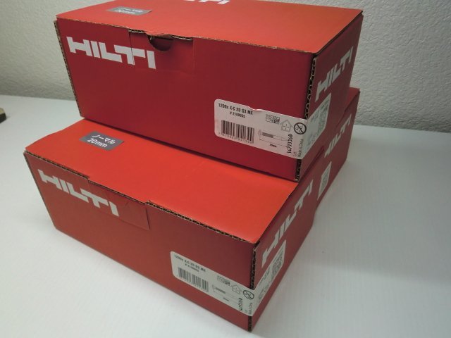 HILTI ヒルティー ガス式鋲土用ピン 1200X X-C GX MX ３箱セット