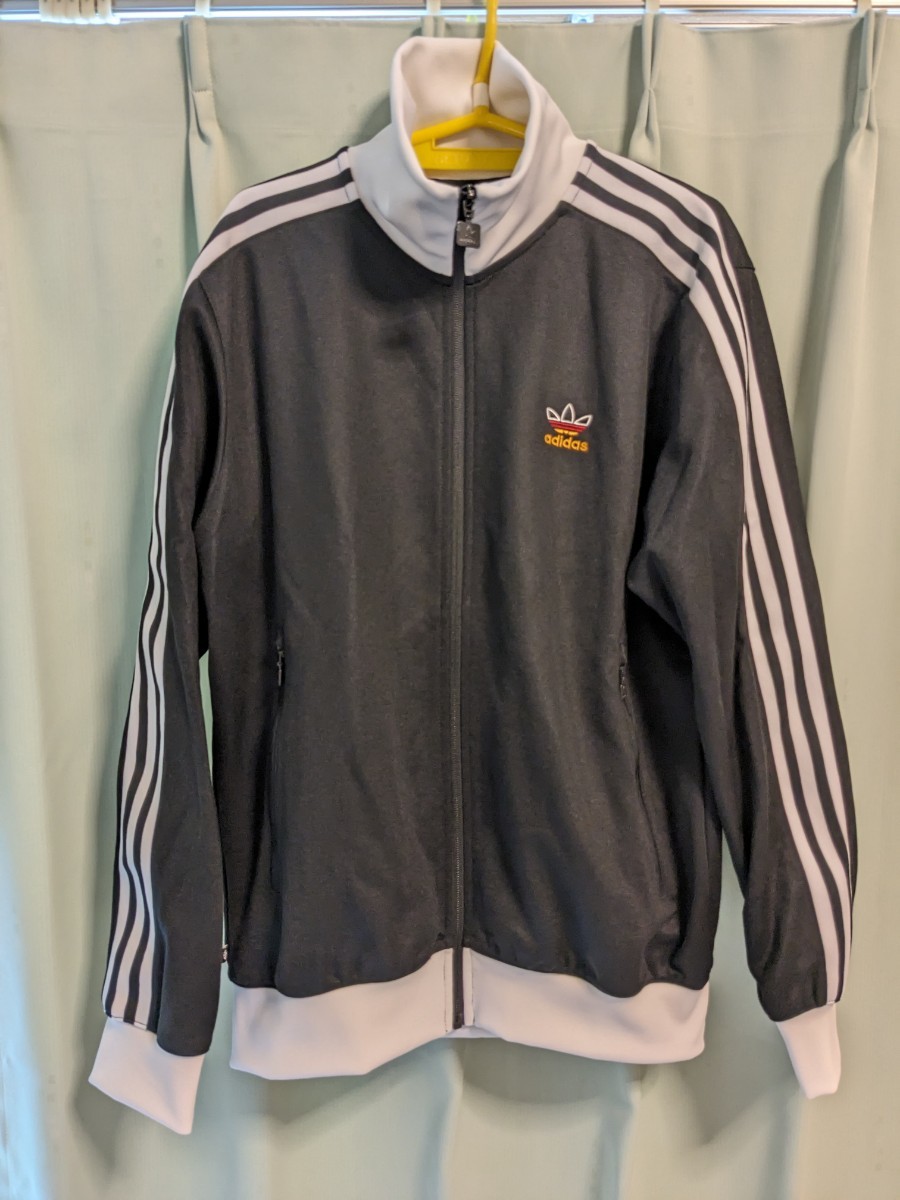 アディダスオリジナルス ジャージ トラックジャケット adidas Originals HK7408 /XL/ドイツ ブラック ハイネック 60年代_画像5