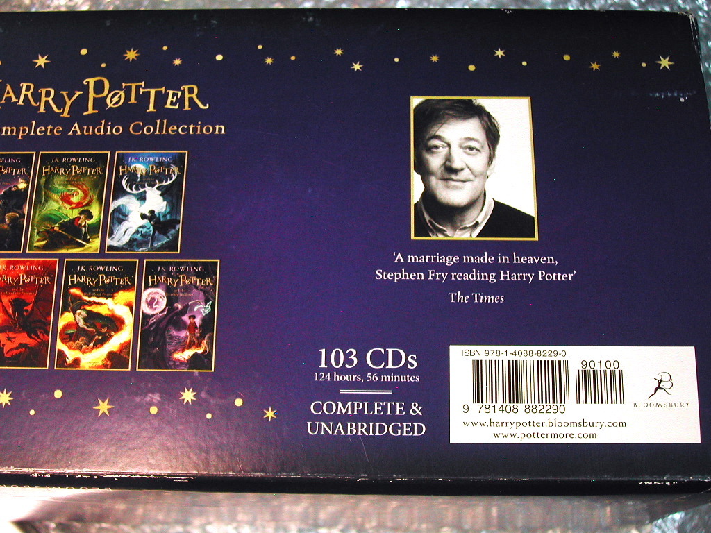  reading aloud CD all 103 sheets set BOX complete set of works Harry Potter the whole!!/Harry Potter Audio Boxed Set complete version / privilege CD./UK version Stephen Fry/ learning English ./ super popular rare!! ultimate beautiful!!