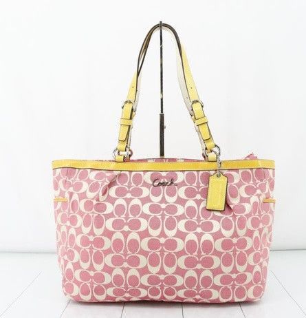 COACH コーチ シグネチャー ラージ E/W トートバッグ F17725