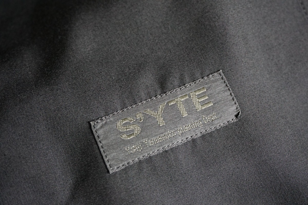 美品 S'YTE サイト Yohji Yamamoto ヨウジヤマモト テンセル ギャバジン ドレープ コート マント トレンチ US-C24-202 3黒 831N_画像5