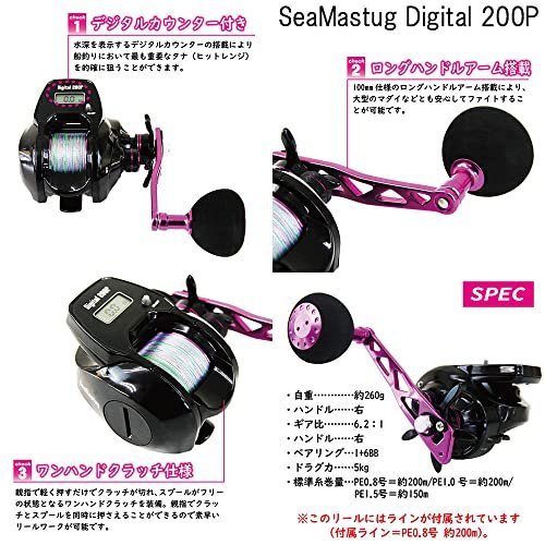 タチウオセット 撃太刀魚テンヤ 180早掛け+SeaMastug Digital 300P_画像5