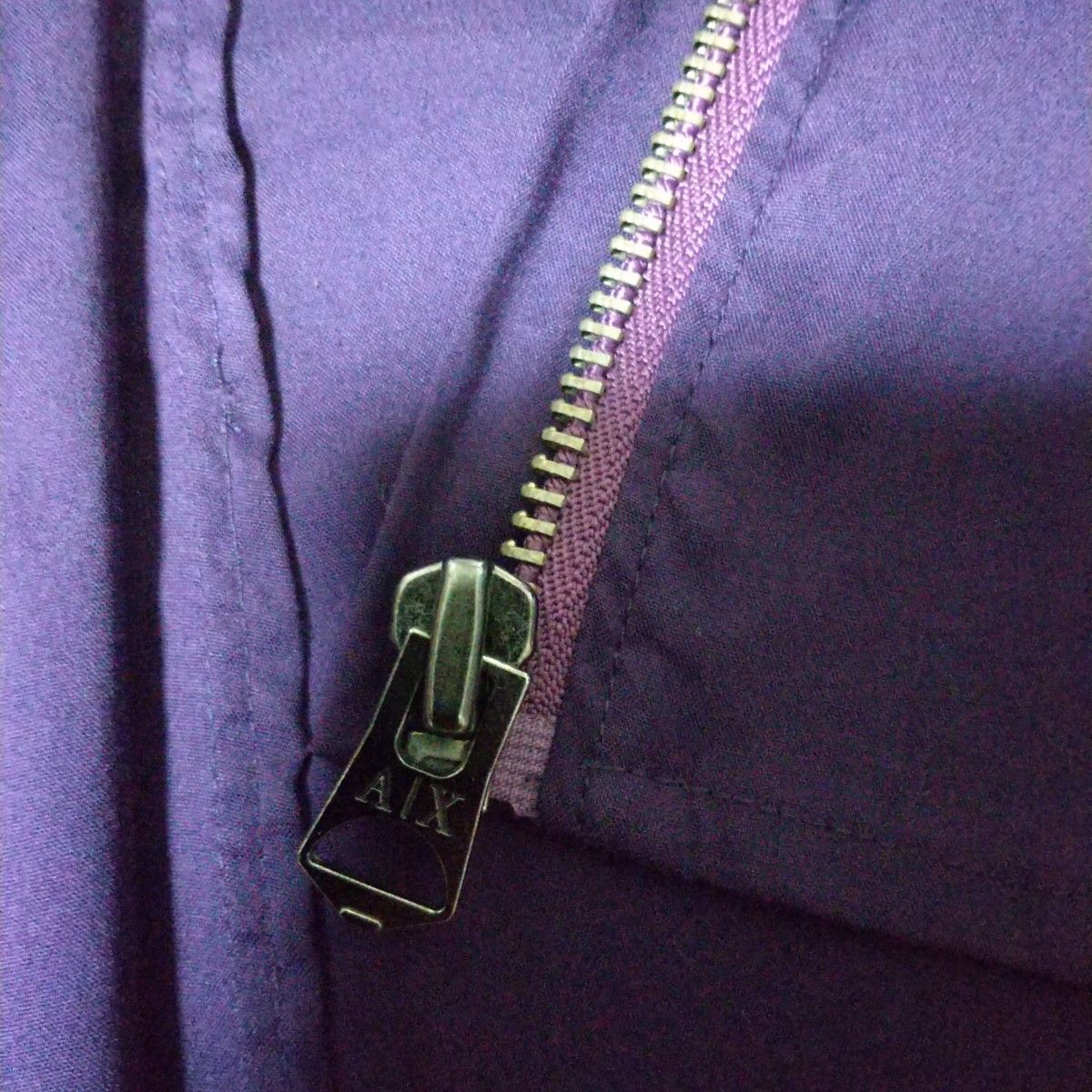 美品 ARMANI EXCHANGE アルマーニ ベルト付き シャツ ブルゾン ジャンバー ジップ ファスナー
