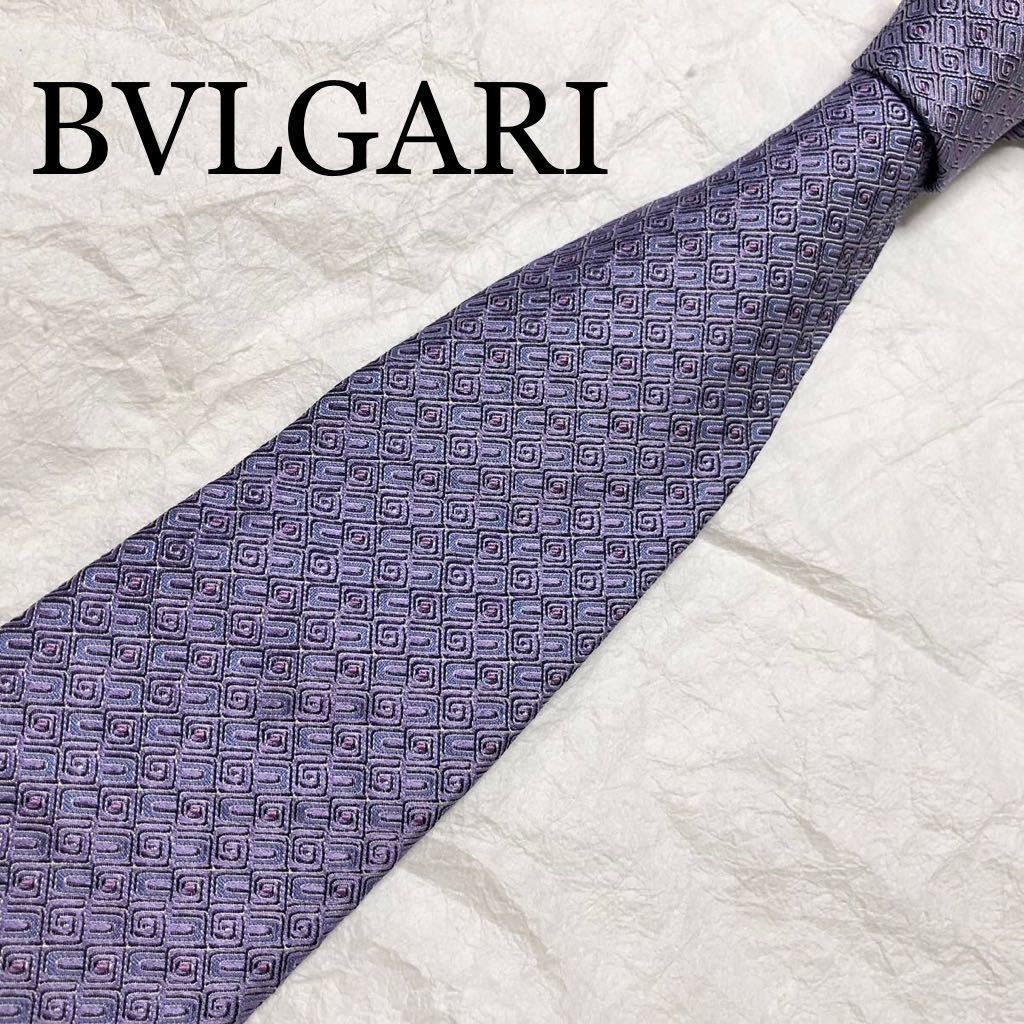 即納&大特価】 □美品□希少セッテピエゲ□BVLGARI ブルガリ ネクタイ