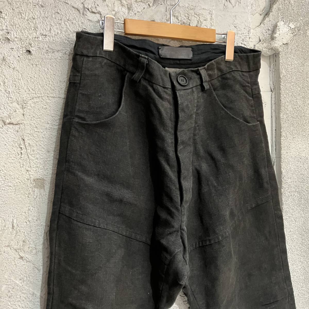 ほぼ未使用 BIEK VERSTAPPEN fw22-TR4-M male trousers ヴィークファースタッペン ヘンプパンツ サイズM 併4440_画像2