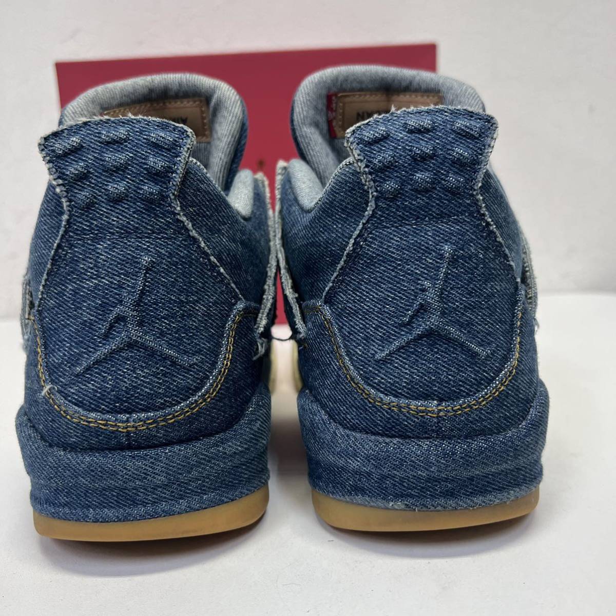 NIKE × LEVIS AIR JORDAN 4 DENIM AO2571-401 ナイキ リーバイス エアジョーダン4 デニム タグ size US 8.5 スニーカー_画像4