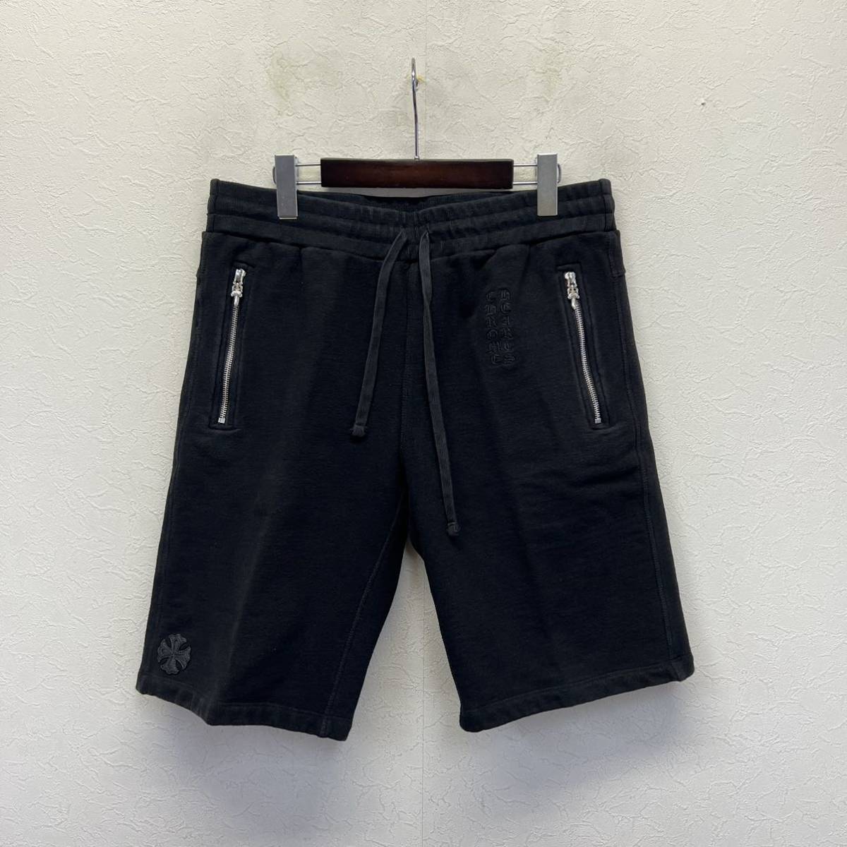 CHROME HEARTS Y NOT Dagger Sweat Short black L 国内正規品 新品 クロムハーツ ワイノット ダガージップ スウェット スエット ショーツ_画像1