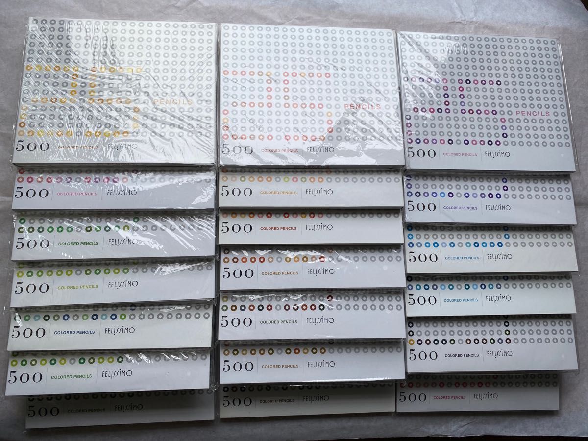 フェリシモ 500色 色鉛筆 全色コンプリート 未使用品 10 000円 フェリシモ 500色 色鉛筆 全色コンプリート 未使用品 10 000円
