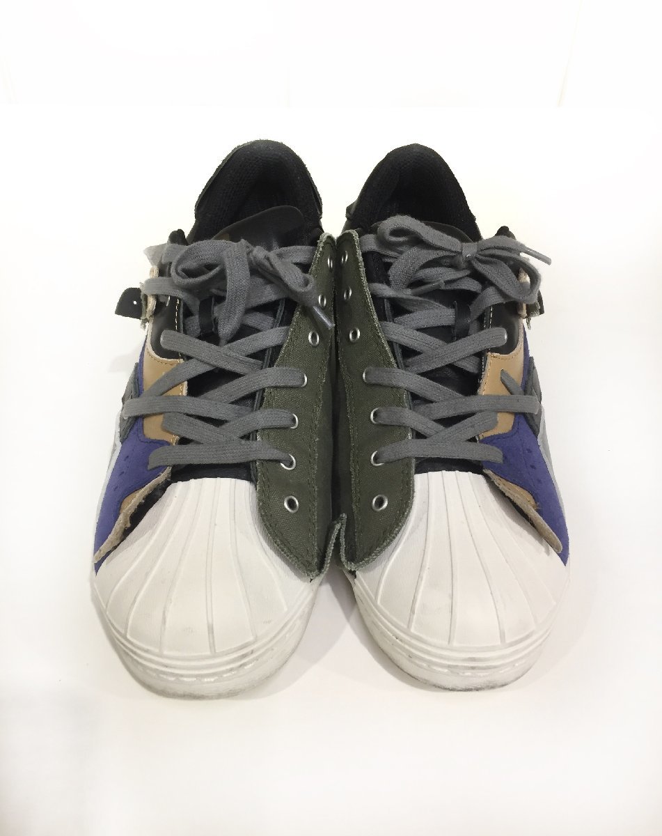 KOLOR 20WCL-A06501 カラー OX SNEAKERS スニーカー サイズ記載なし クレイジーパターン パッチワーク カラーパターン 切替シューズ 靴