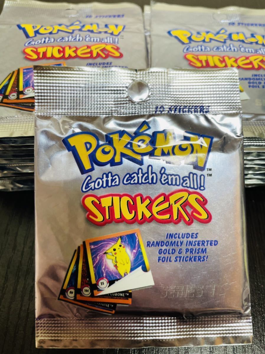 即決◆26袋 新品 未開封品 Unopened artbox Pokemon Gotta catch 'em all! STICKERS ポケモン ステッカー 英語版 カードダス カード まとめ